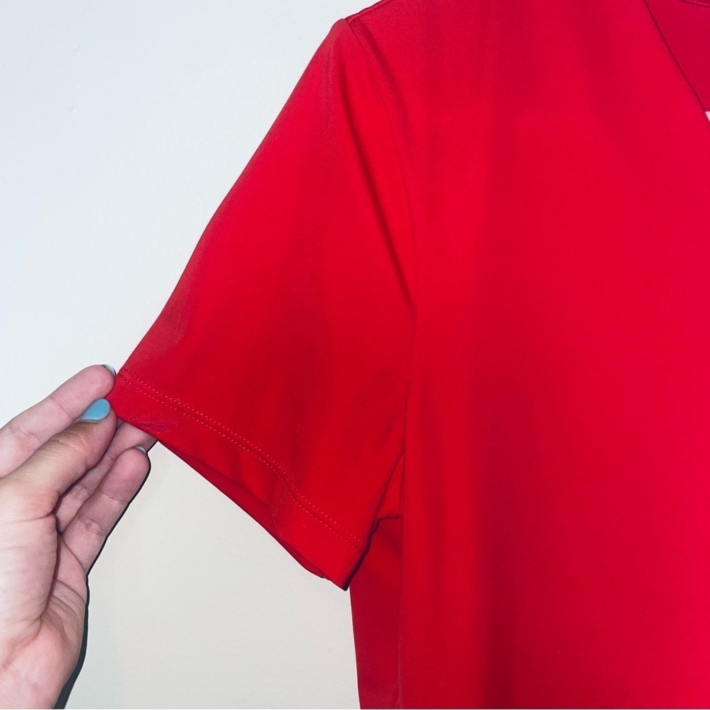 Giorgio Fiorline Red Nylon Basic Tee Size Small - Picture 3 of 4
